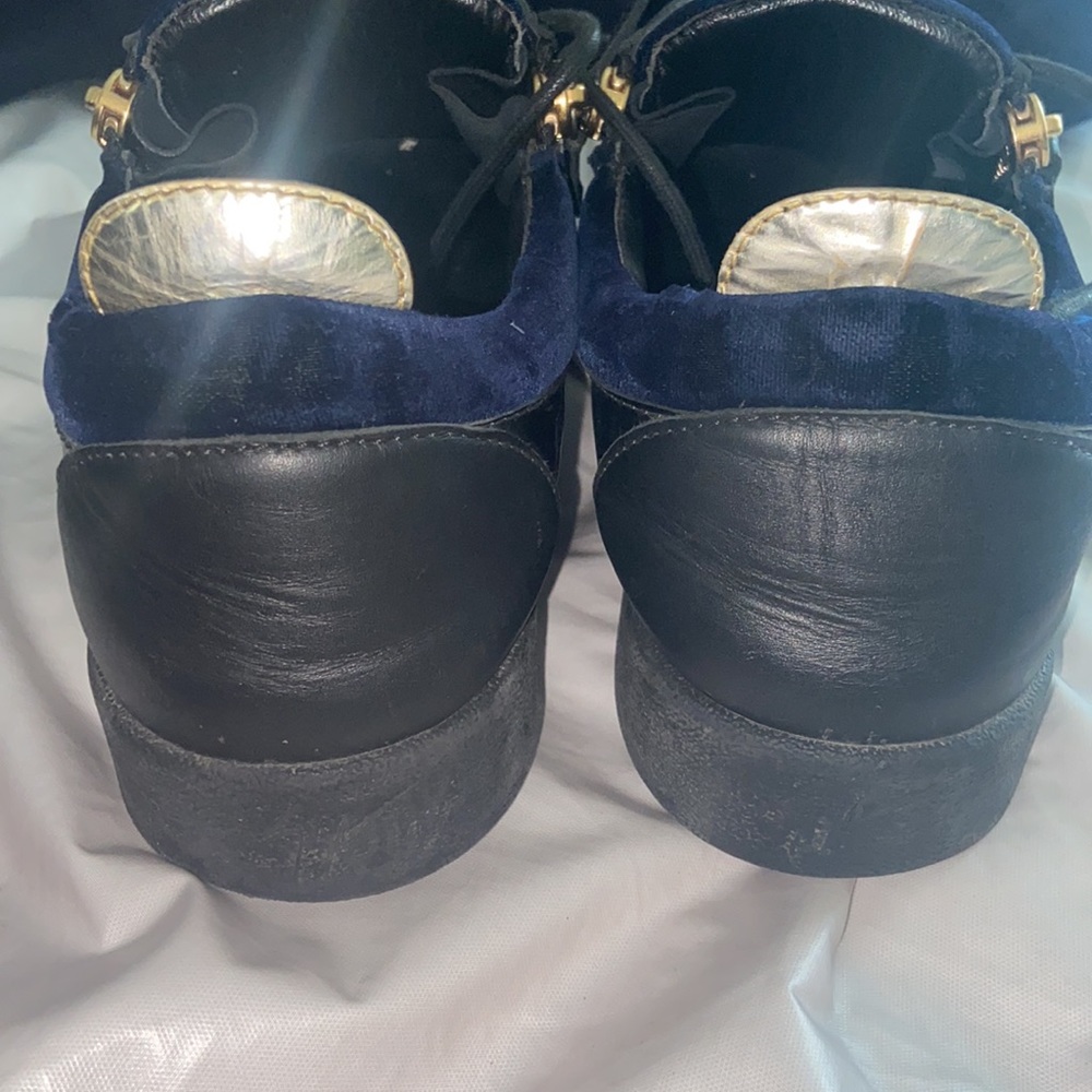 Giuseppe zanotti 11.5 navy blue black and gold